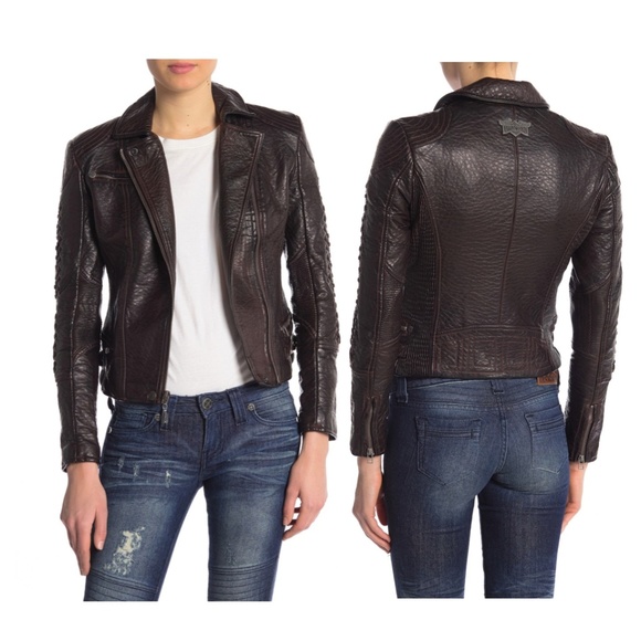 Affliction Jackets & Blazers - NWOT Affliction Wings Earned Moto Leather Jacket S
